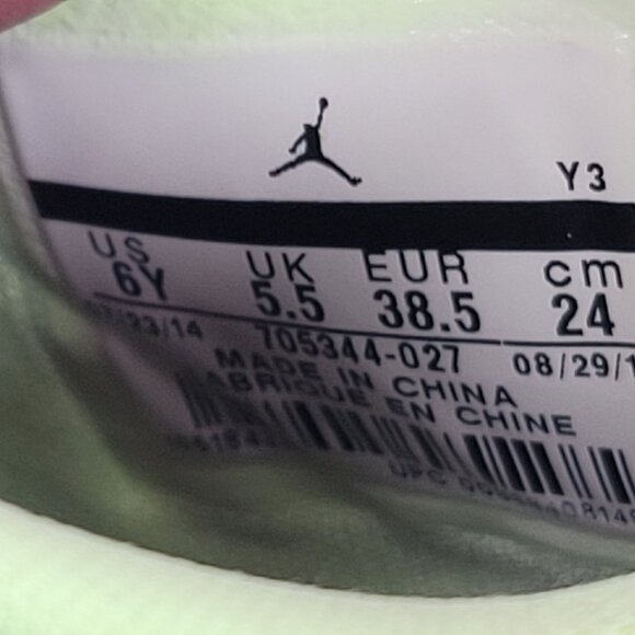 Air Jordan 4 Retro 30th GG Youth Black Pink Neon Sneakers 705344-027 US Size 6Y - Picture 10 of 10